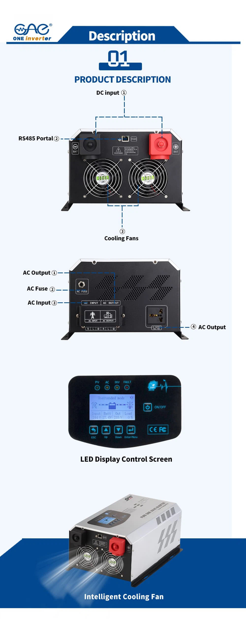 solar inverter 12/24V 220V Inverter solar inverter 12/24V 220V Inverter